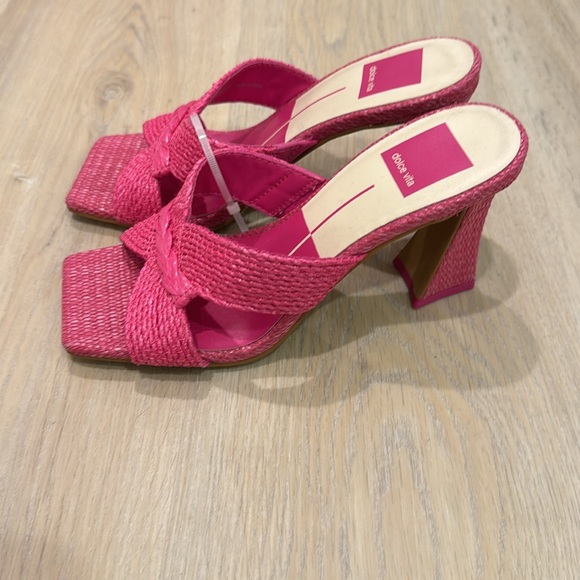 Dolce vote straw heels size 5 - Picture 2 of 4